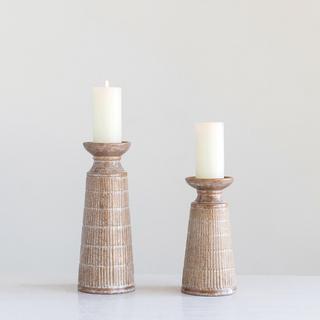 Stoneware Candle Holder