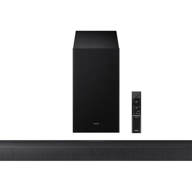 Samsung B-Series Soundbar HW-B630F 3.1 ch DTS Virtual:X Soundbar with Subwoofer (2025 Model) One Remote Control, Voice Enhance Mode, Adaptive Sound