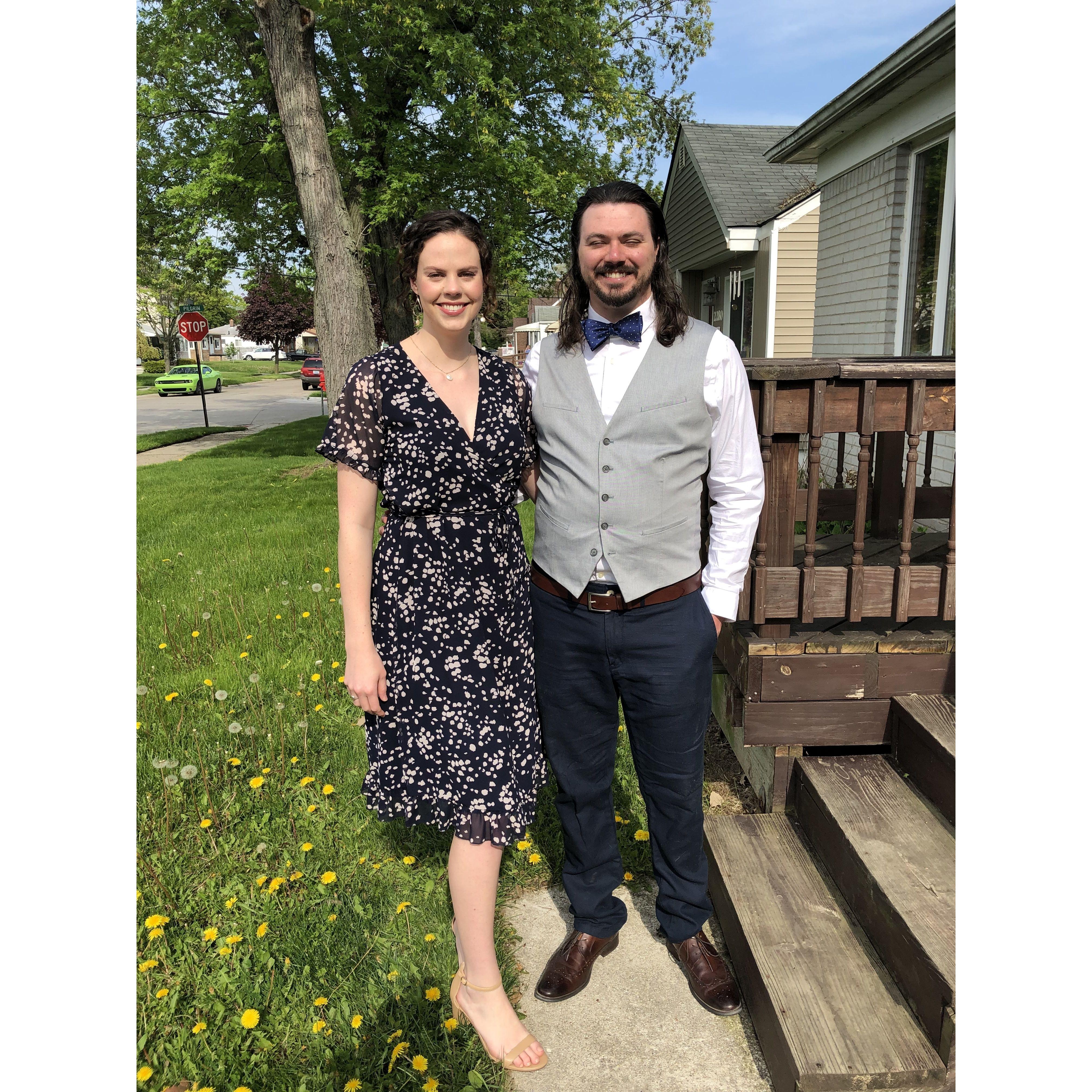 Our friends Dan and Joanna's wedding, May 2019