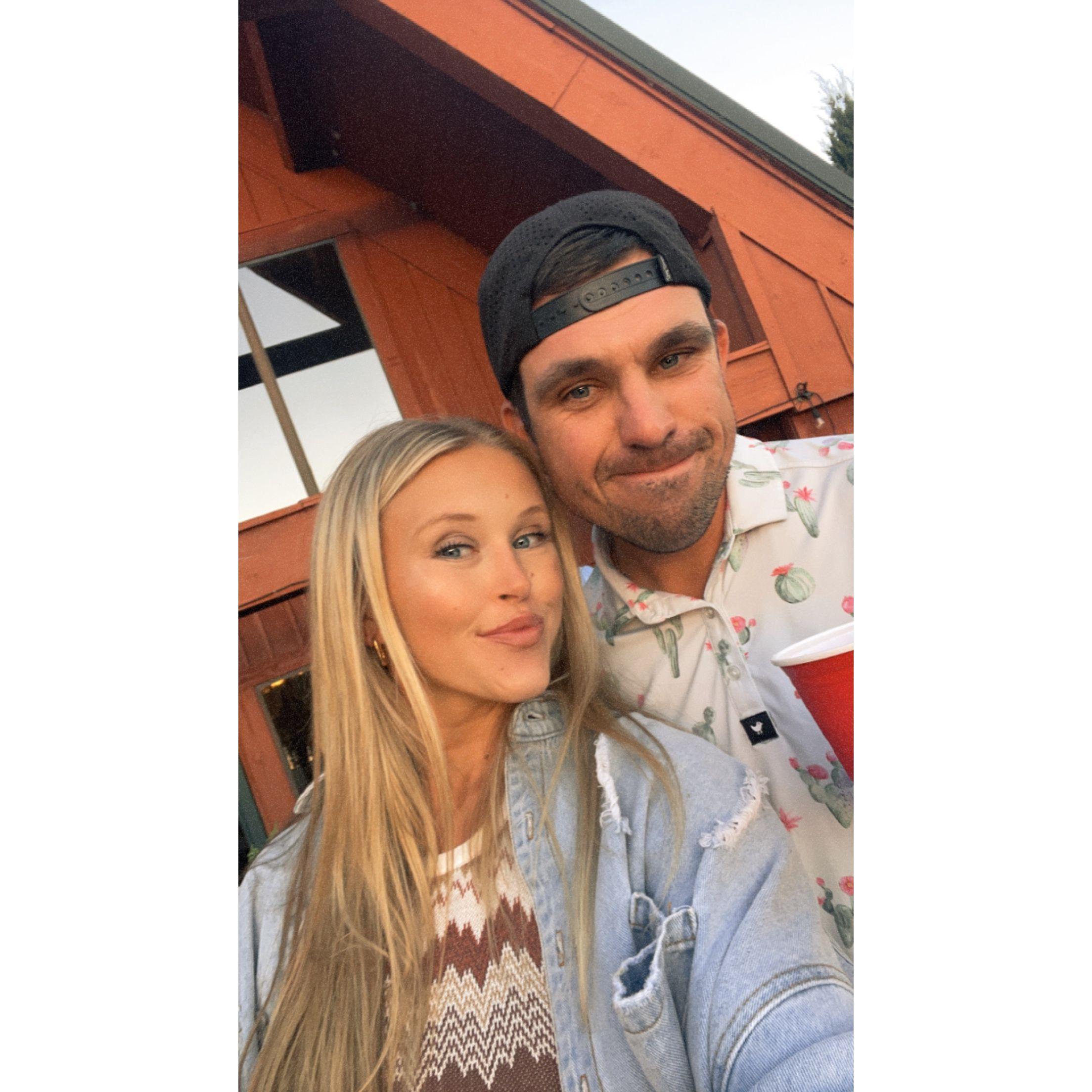 At Blake and Wes’s engagement party!
