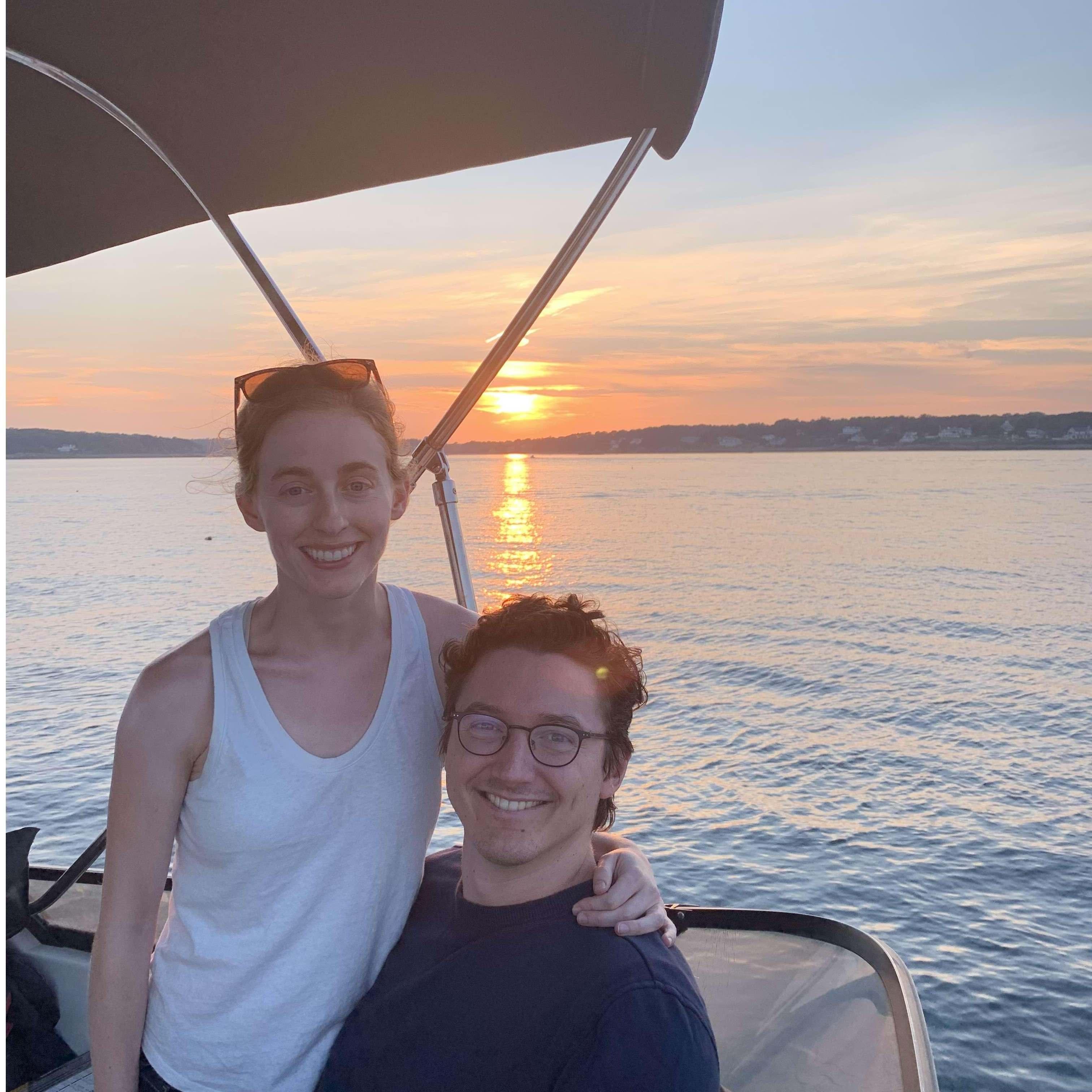 Sunset in York Harbor, Maine