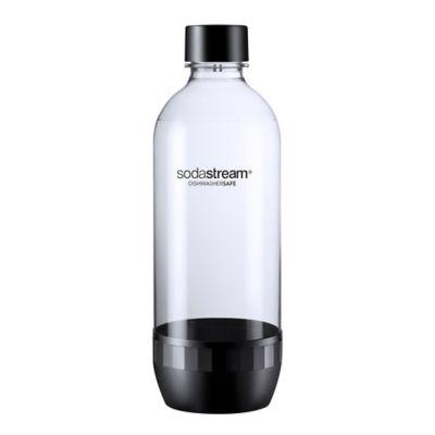 SodaStream® Dishwasher Safe 2-Pack 1-Liter Carbonating Bottle in Black