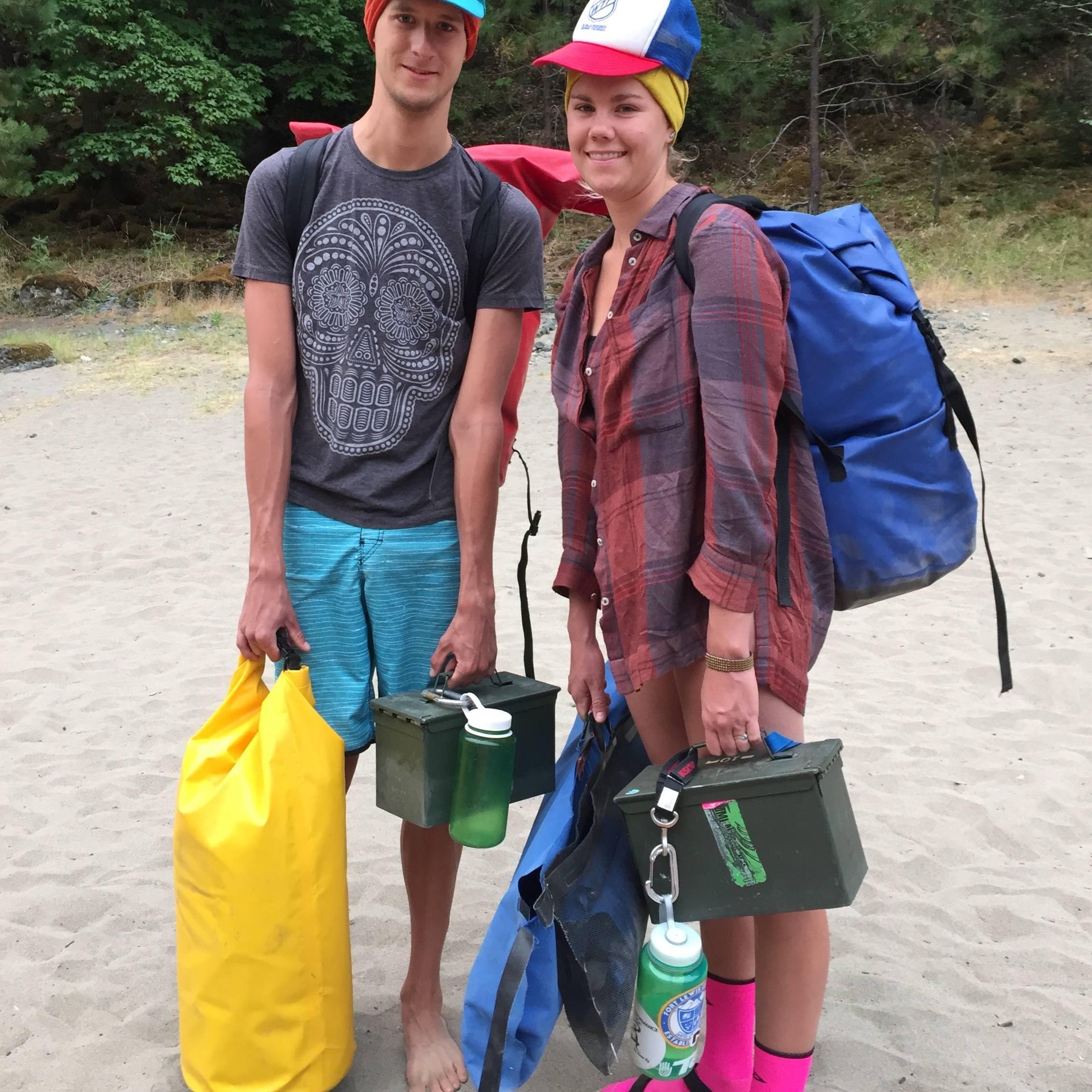 July, 2015
Rouge River trip. Zack's first river trip! Also, dressed in our most fashionable river attire.