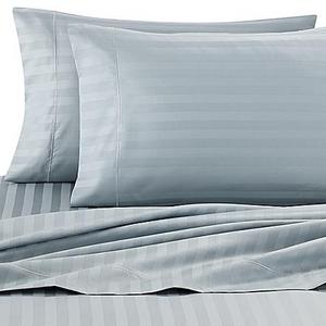 Wamsutta® Damask Stripe 500-Thread-Count PimaCott® King Sheet Set in Aqua