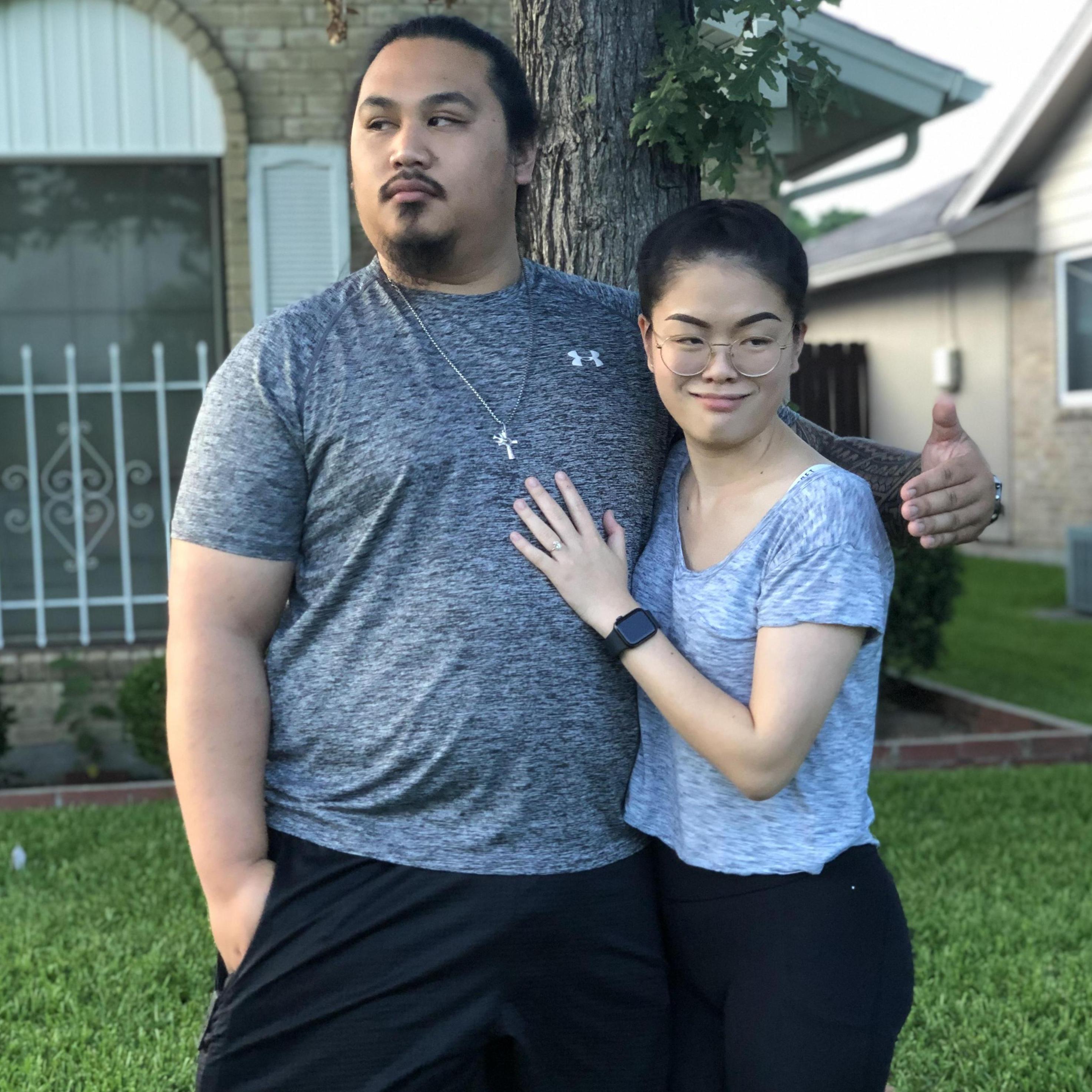 The day after we got engaged!