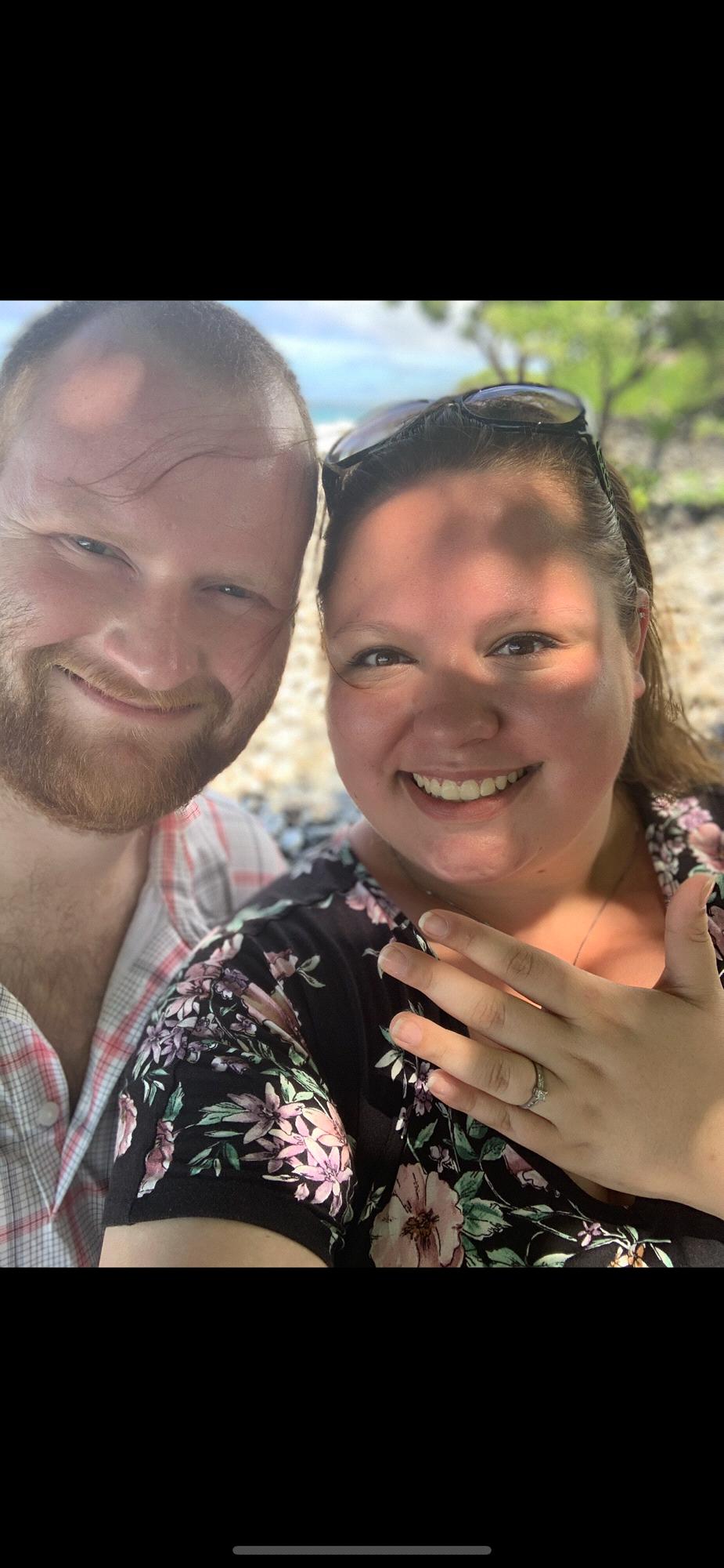 Right after he popped the question!