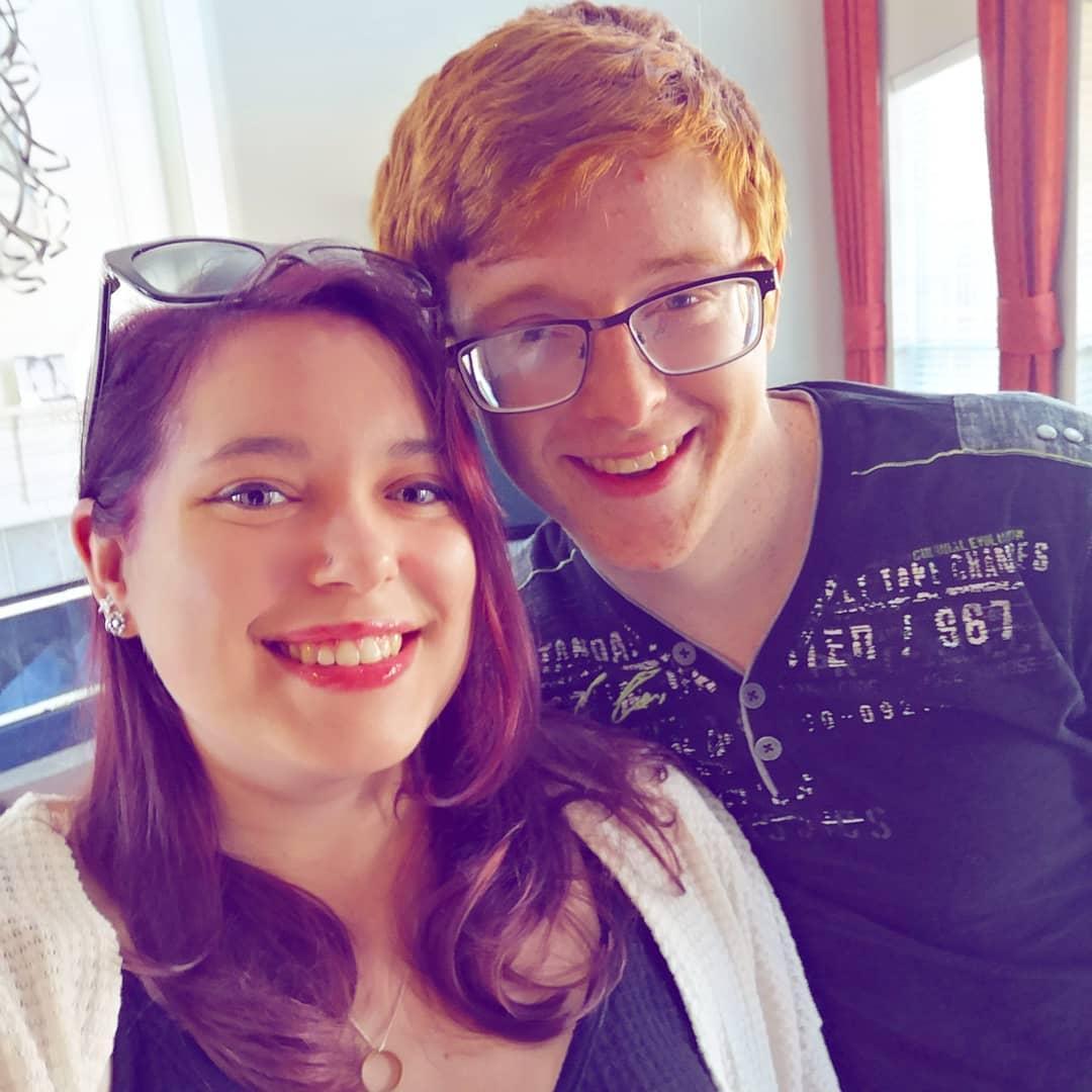 Bri dyed her hair purple - March, 2020