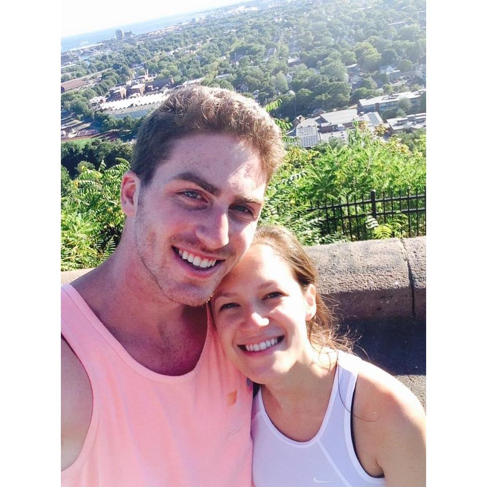 Niko visiting Torie at Yale