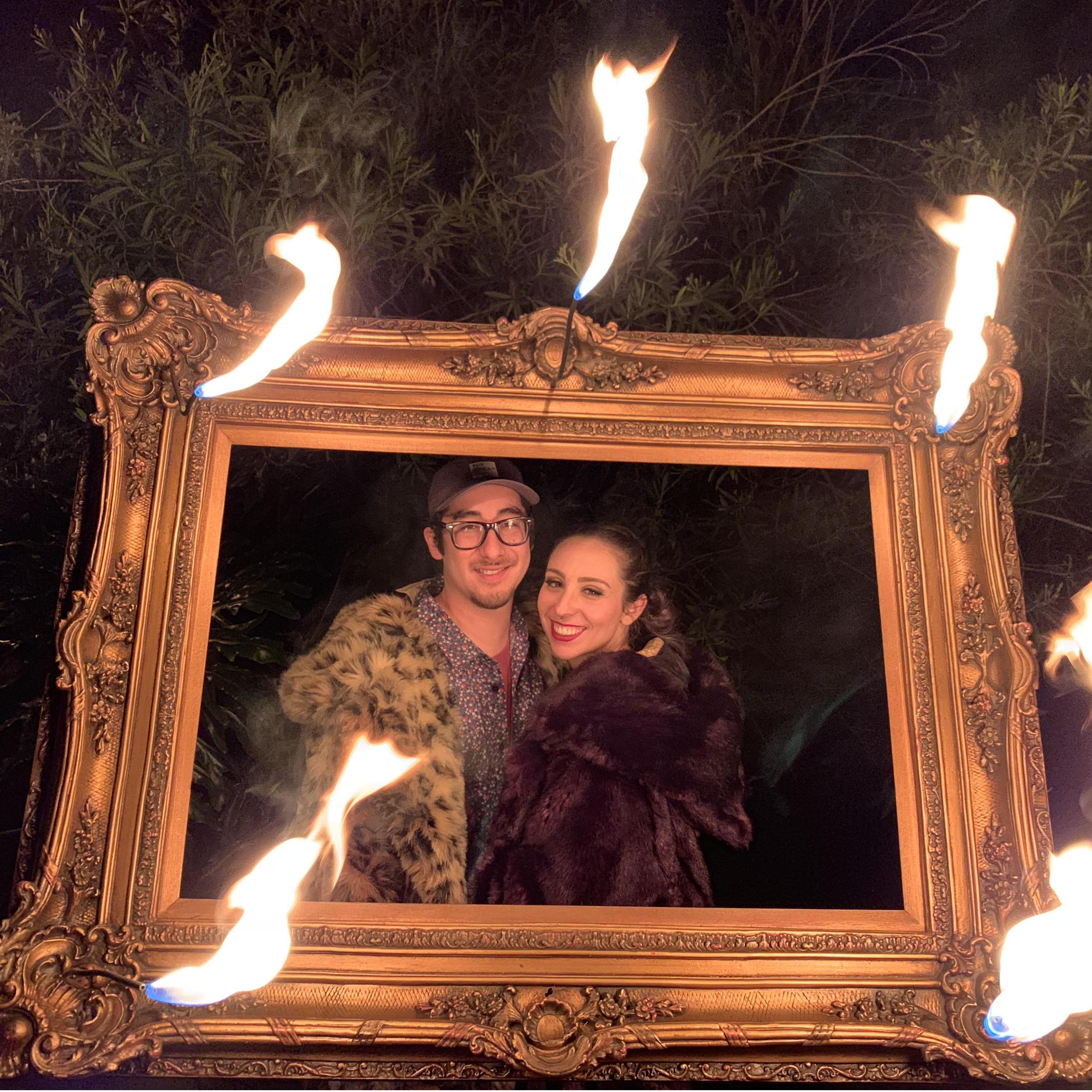 Furry coats and fire