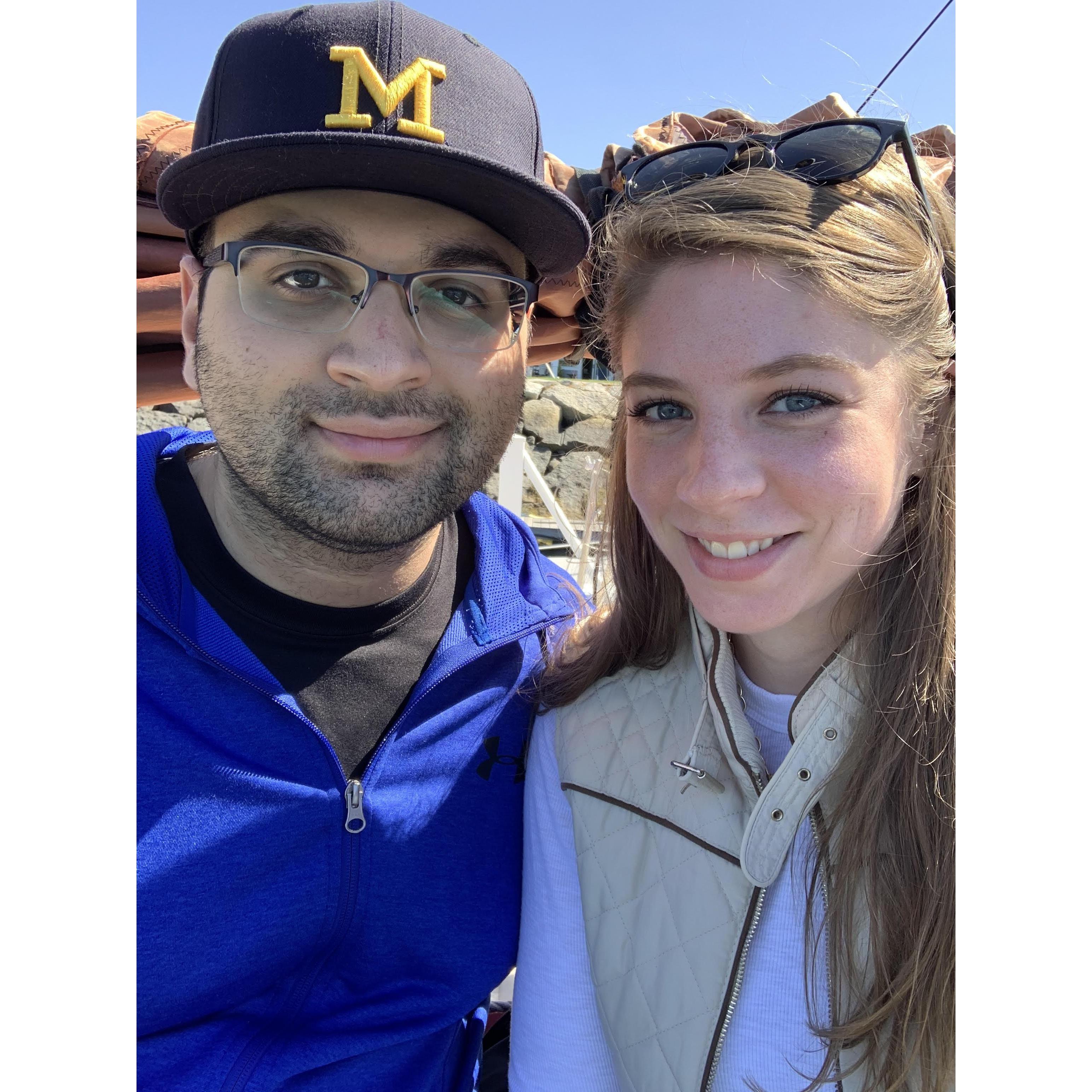 Sailboat ride through the bay of Kennebunkport, Maine 2020