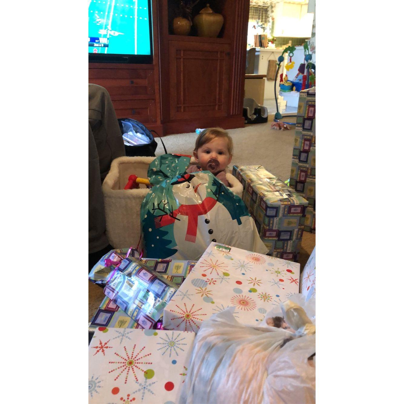 December 13th, 2020 - Celebrating Christmas/ Hanukkah with our beloved niece, Brynley. We miss you everyday and love you so much!