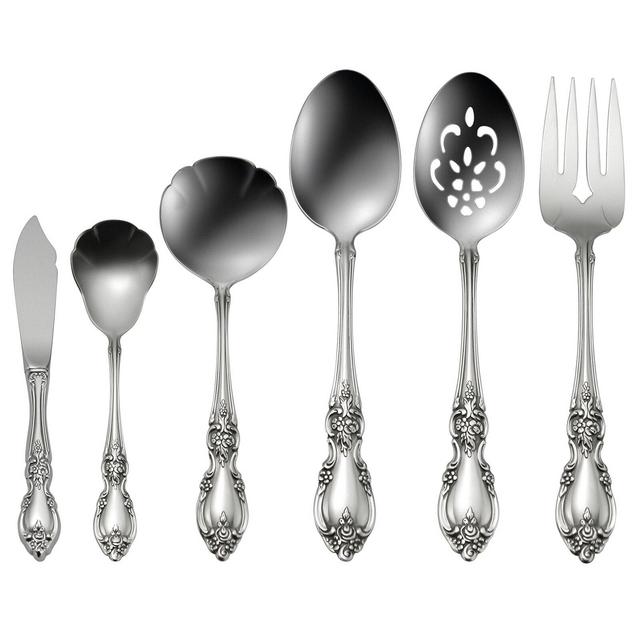 Oneida Louisiana 6 Piece Flatware Serving Set, 18/10 Stainless Steel