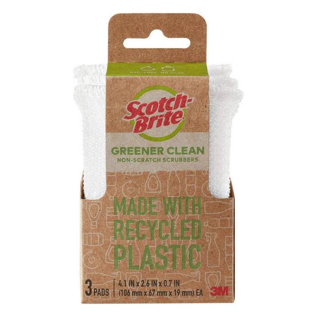Scotch-Brite Dobie Greener Clean Non-Scratch Scrubber - 3ct