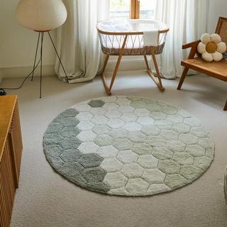 Planet Bee Honeycomb Round Rug