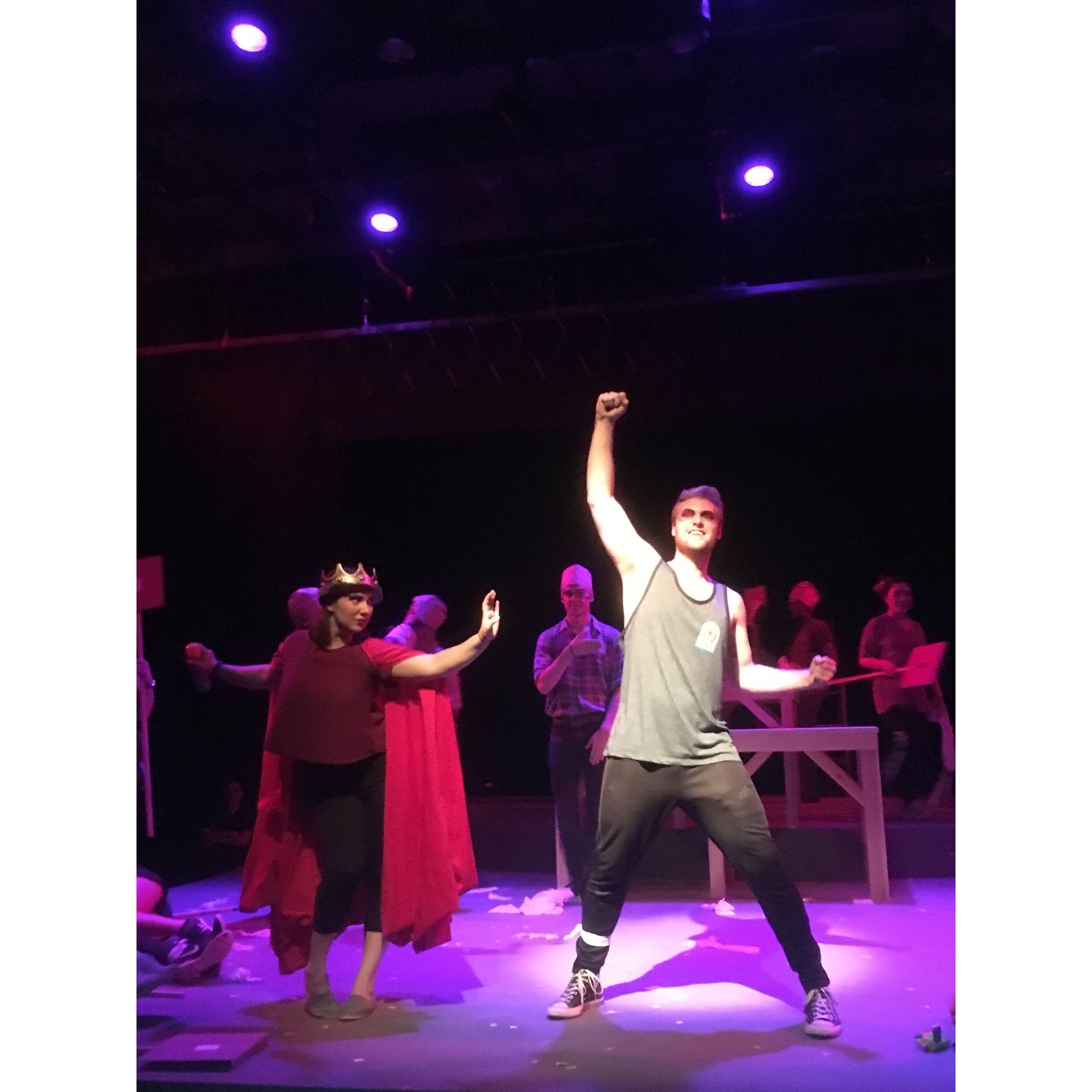 From our College production of "Ubu Roi"
