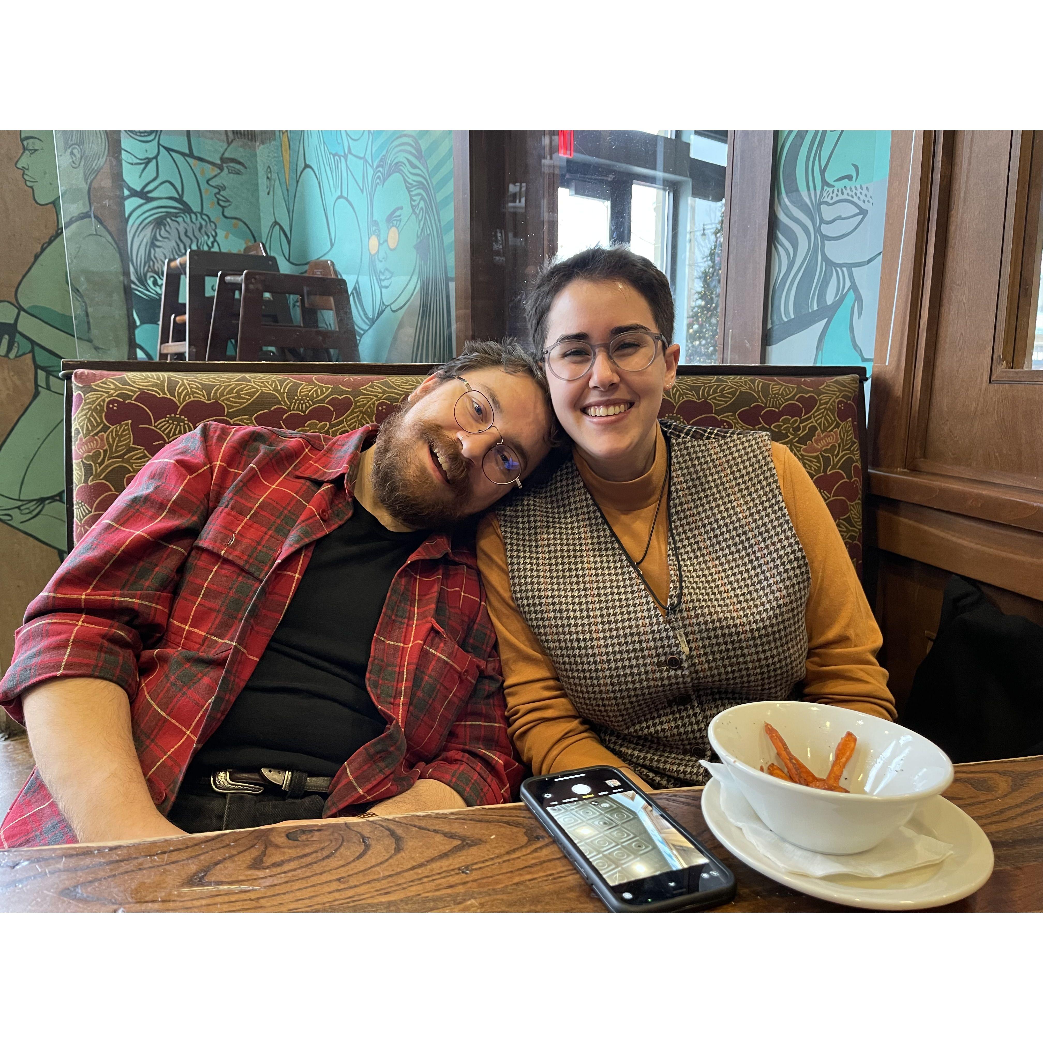 One of our first "dates." Ms. Ellie (Aaron's mom) loved to "accidentally" buy an extra ticket and insist that Aaron invite me along <3