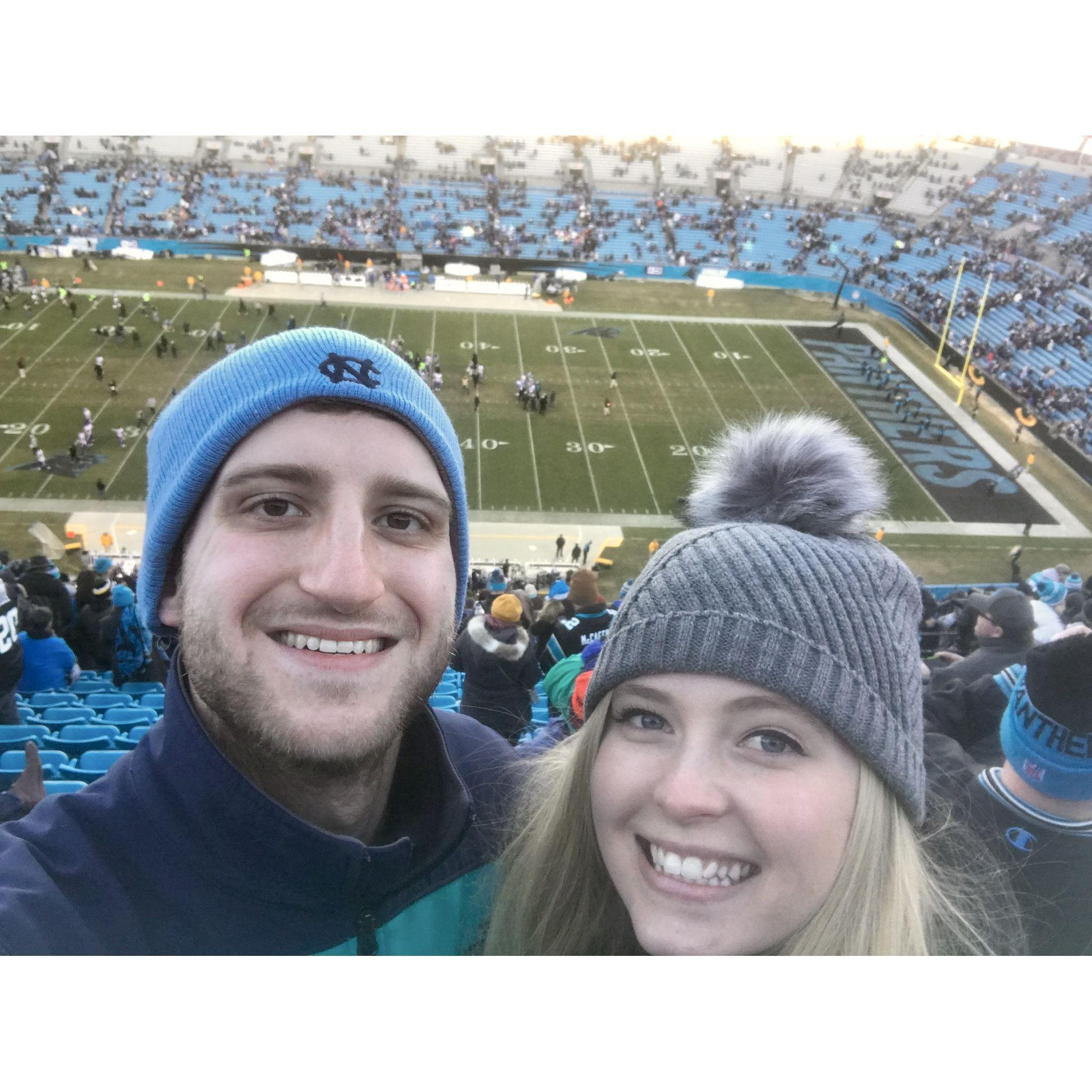 Panthers game in Charlotte, NC - Dec 2017