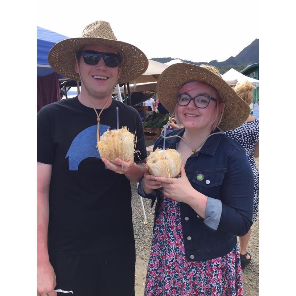 Sunburnt Coconut people. Hawaii 2017