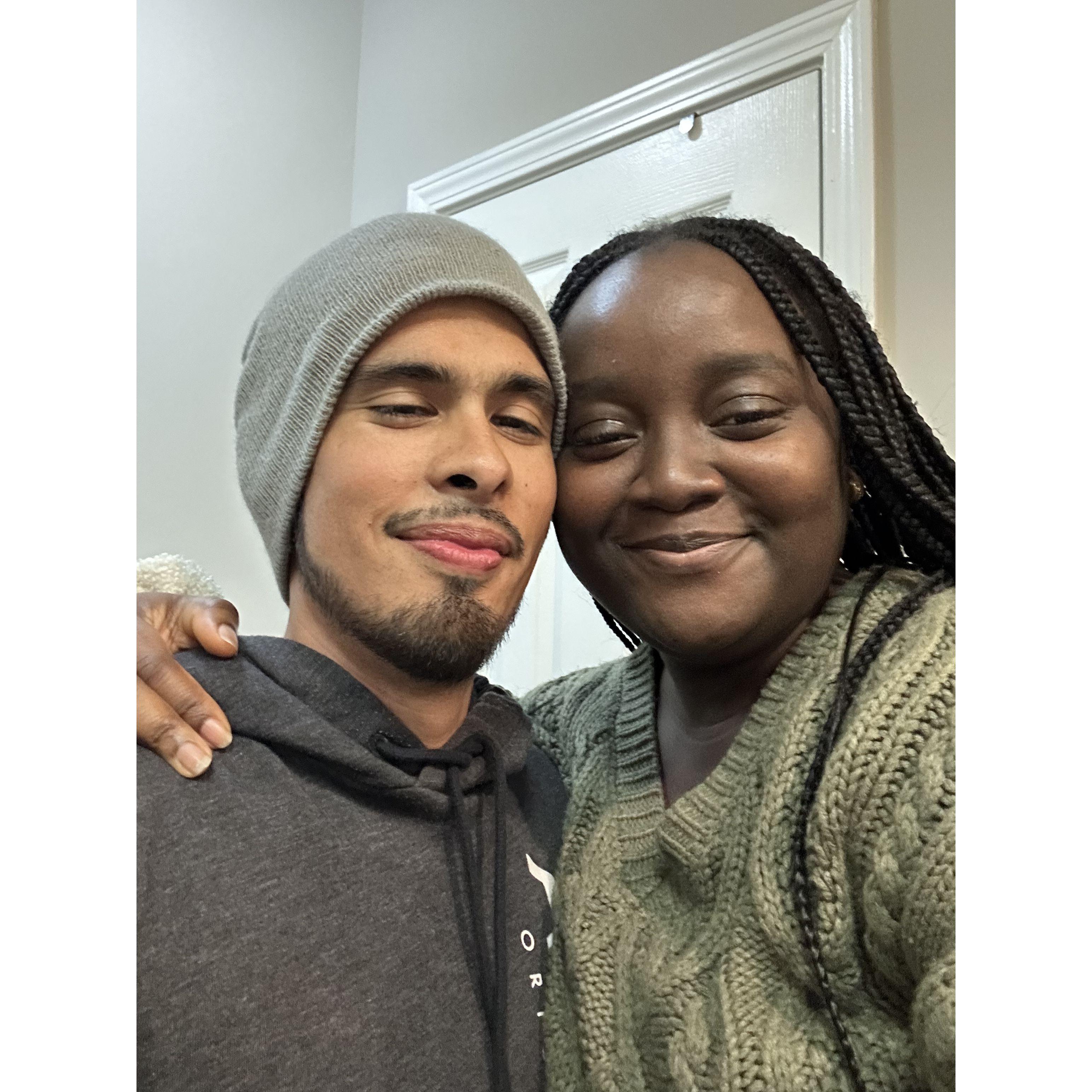 Our first picture together 🥰