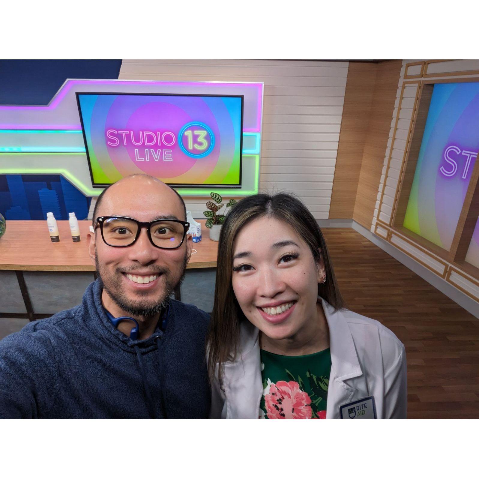 Did I mention she is also a local celebrity?! This was on set right before her debut on Q13 promoting the benefits of sunscreen! Watch it before heading to Tulum, it might save your life!