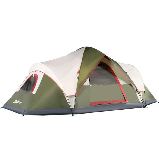 Mobihome 2-3/6-Person Tent/Instant for Camping Waterproof Family 60 Seconds/Easy Setup Cabin Tent with Top Rainfly, Double Layer, Large Mesh Windows & Mesh Roof,Dome Camping Tent-13.5' x 7'