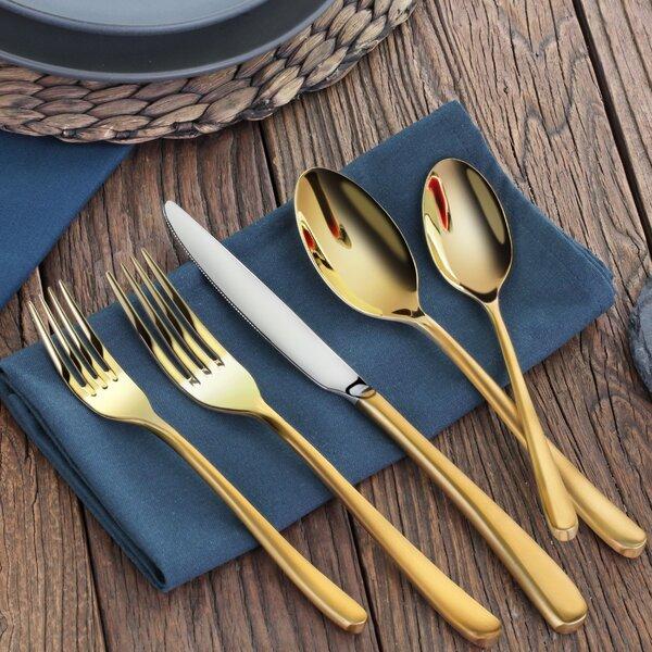Boggs 20 Piece 18/10 Stainless Steel Flatware Set, Service for 4