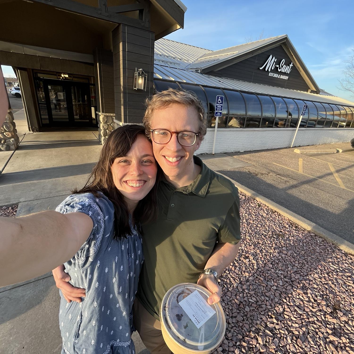 Re-living our first date--March 25th, 2025 @ Mi-Sant in Roseville, MN. Caught the sunset on a walk at Central Park.