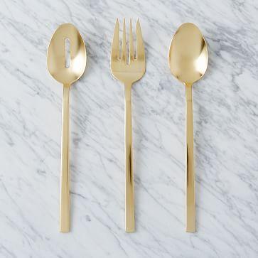 Gold Flatware Hostess Set