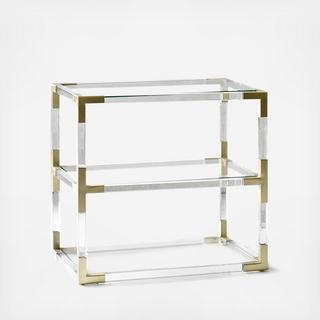 Jacques Lucite 2-Tier Table