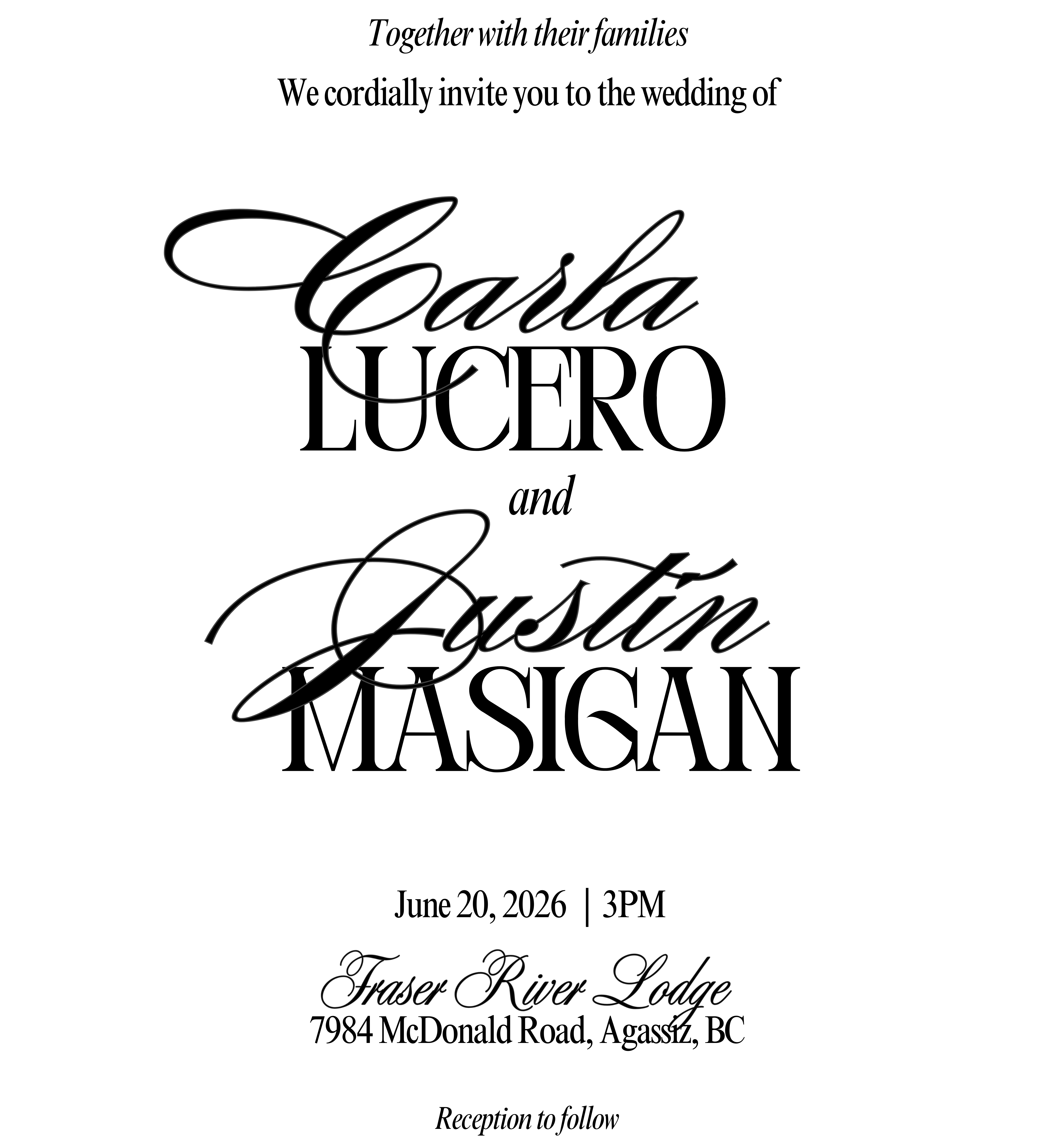 The Wedding Website of Carla Lucero and Justin Masigan