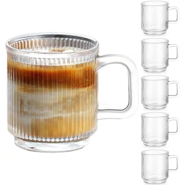 L'OR Double Wall Glass Coffee Mug Set - 13.2 oz Insulated Coffee Cups for  Hot or Cold Beverages including Coffee, Cappuccinos, Lattes, Set of 2