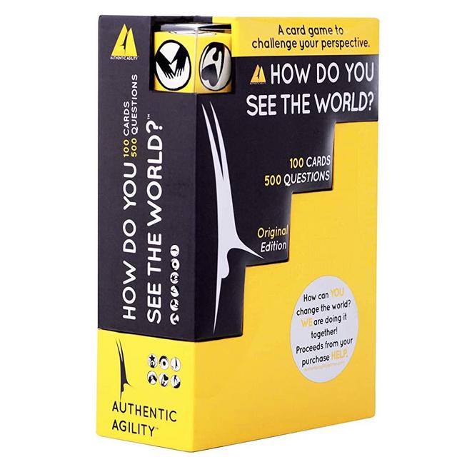 How Do You See The World? 500-Question Card Game for Adults, Teens, and Families - Game Night Conversation Starters and Ice Breakers - Includes Dice and 100 Cards with 500 Questions