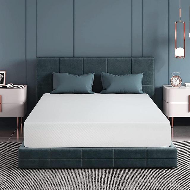 6/8/10/12 inch Gel Memory Foam Mattress for Cool Sleep & Pressure Relief, Medium Firm Mattresses CertiPUR-US Certified/Bed-in-a-Box/Pressure Relieving (10 in, Queen)