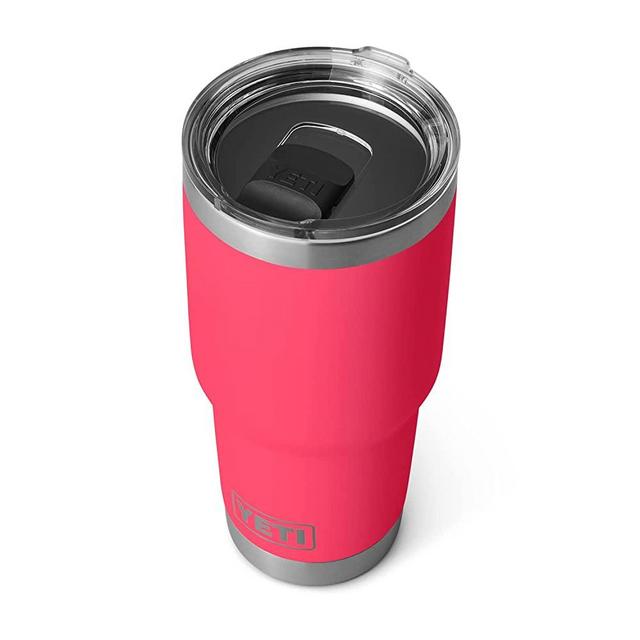 YETI Rambler 30 oz Tumbler, Stainless Steel, Vacuum Insulated with MagSlider Lid, Bimini Pink