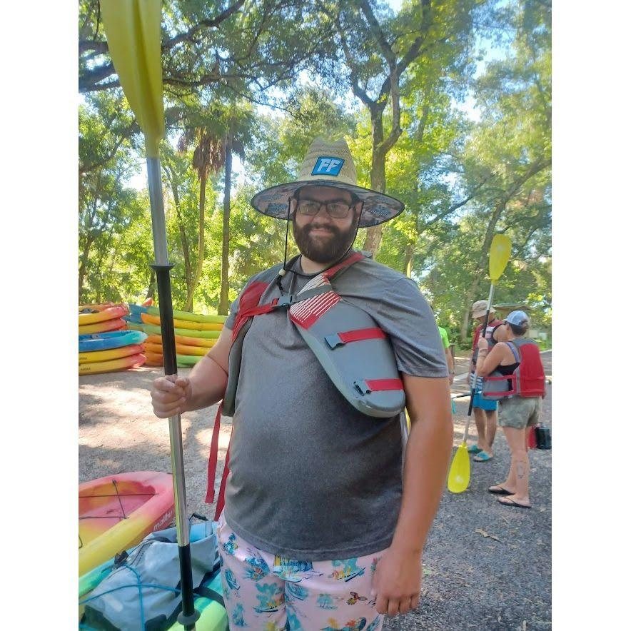 Kayaking trip with "One size its all" life vest