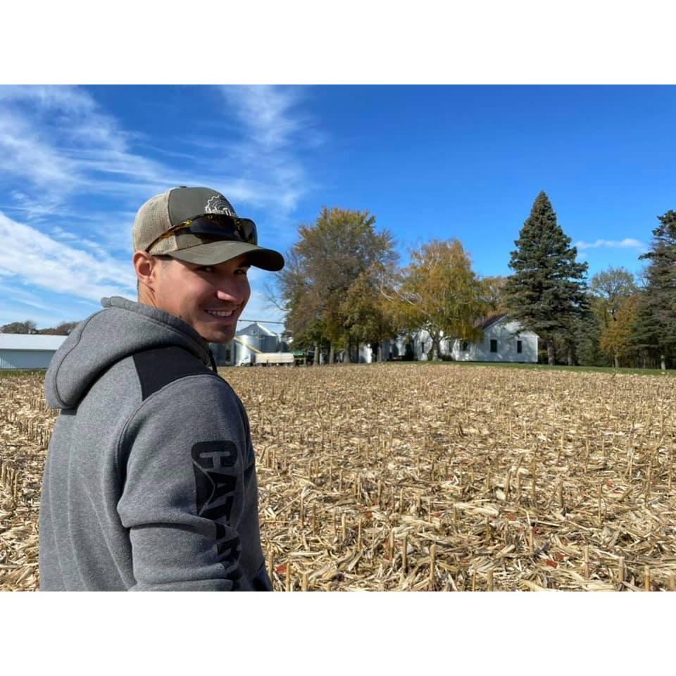 Living his dream on the farm!