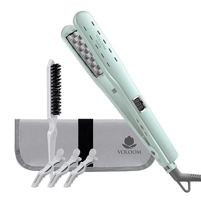 Voloom Rootie 3/4-Inch Professional Volumizing Hair Iron | Increase Hair Volume, Ceramic Hair Volumizing Tool, Hair Waver | Adjustable Temperature, Swivel Cord, Auto Shut-Off, Lasting Volume