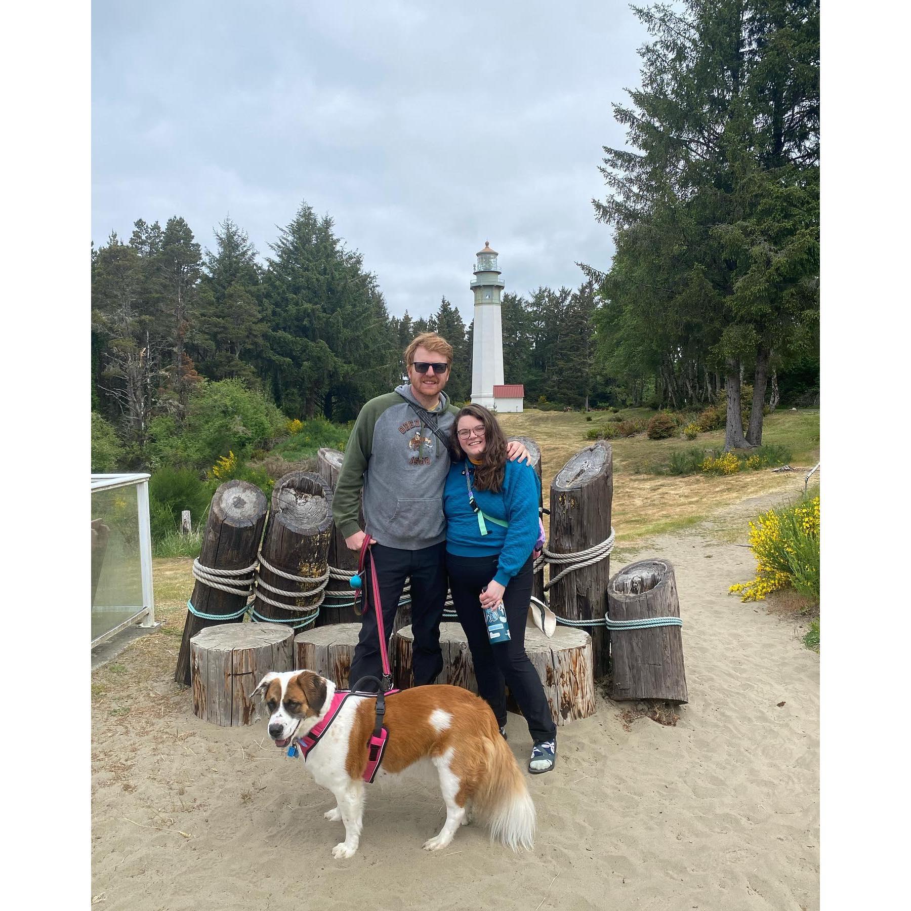 We love two things A LOT - camping and our dog, Baby Daisy. The Washington coast has given us all the opportunity to camp in amazing places with lighthouses!