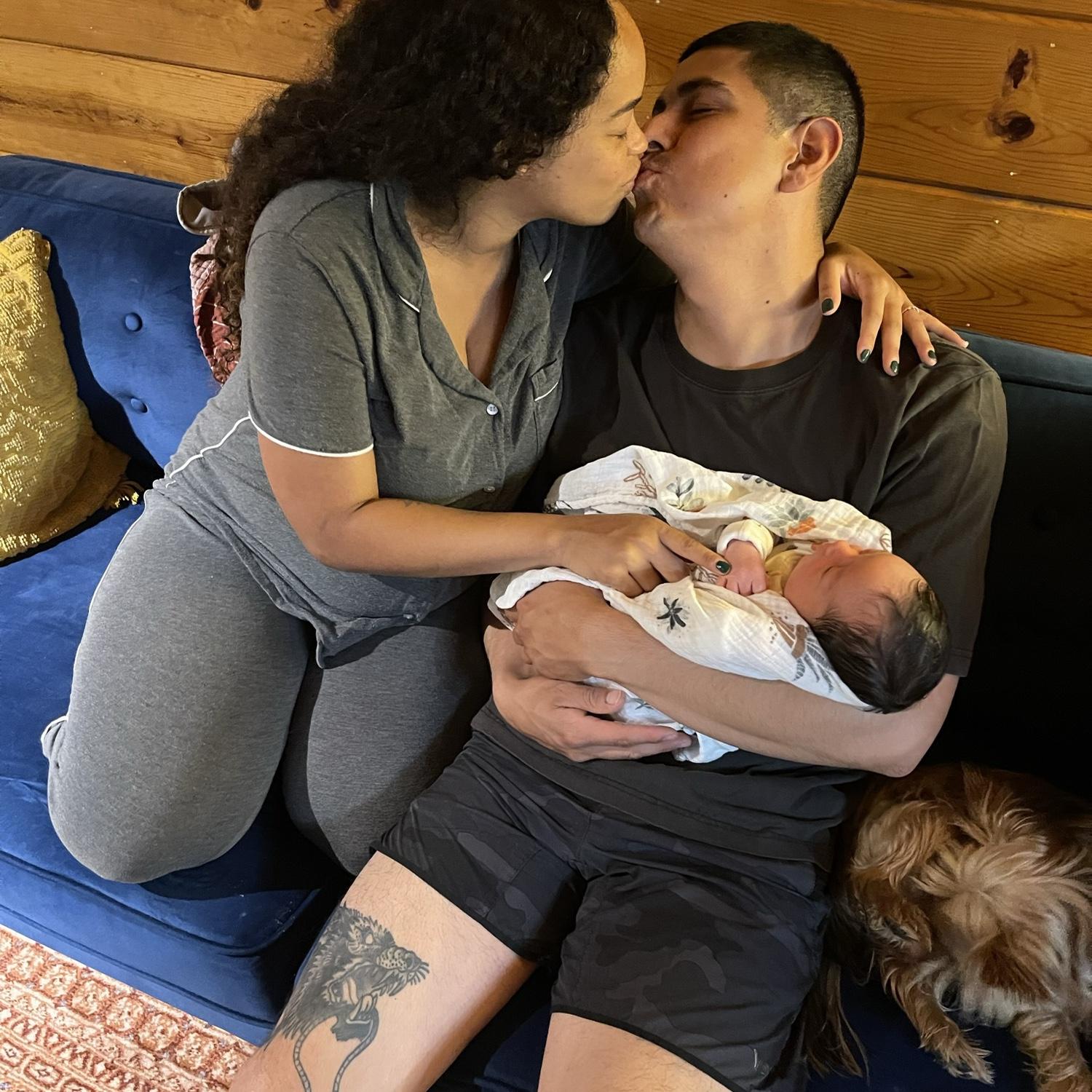 A vulnerable share. The day Luis got to meet his son for the first time. Sadly, he wasnât able to be there for the birth of our boy because of the academy. This was an emotional visit.