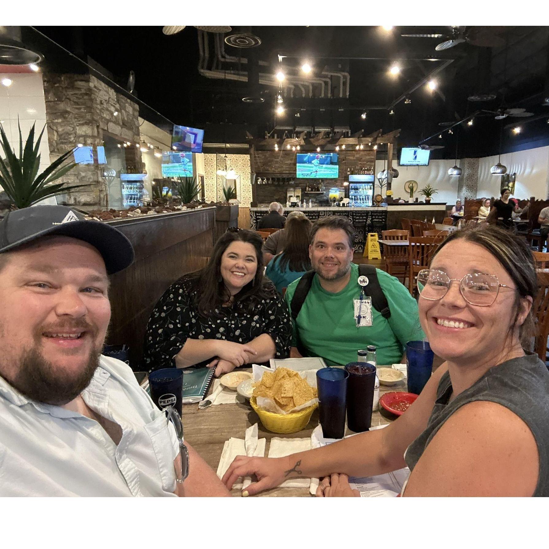 Our first late night planning session with our wedding planners and bff's