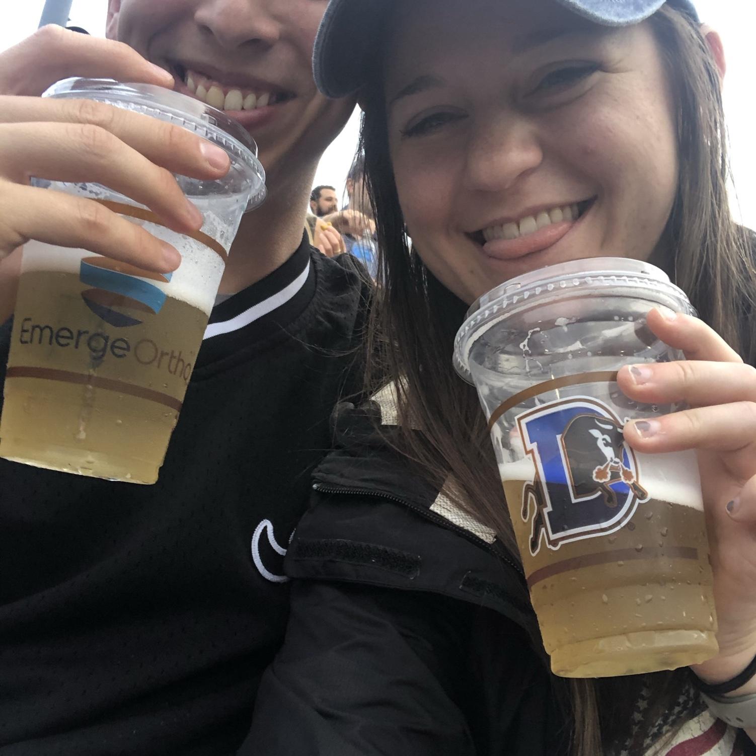 Our first Durham Bulls game