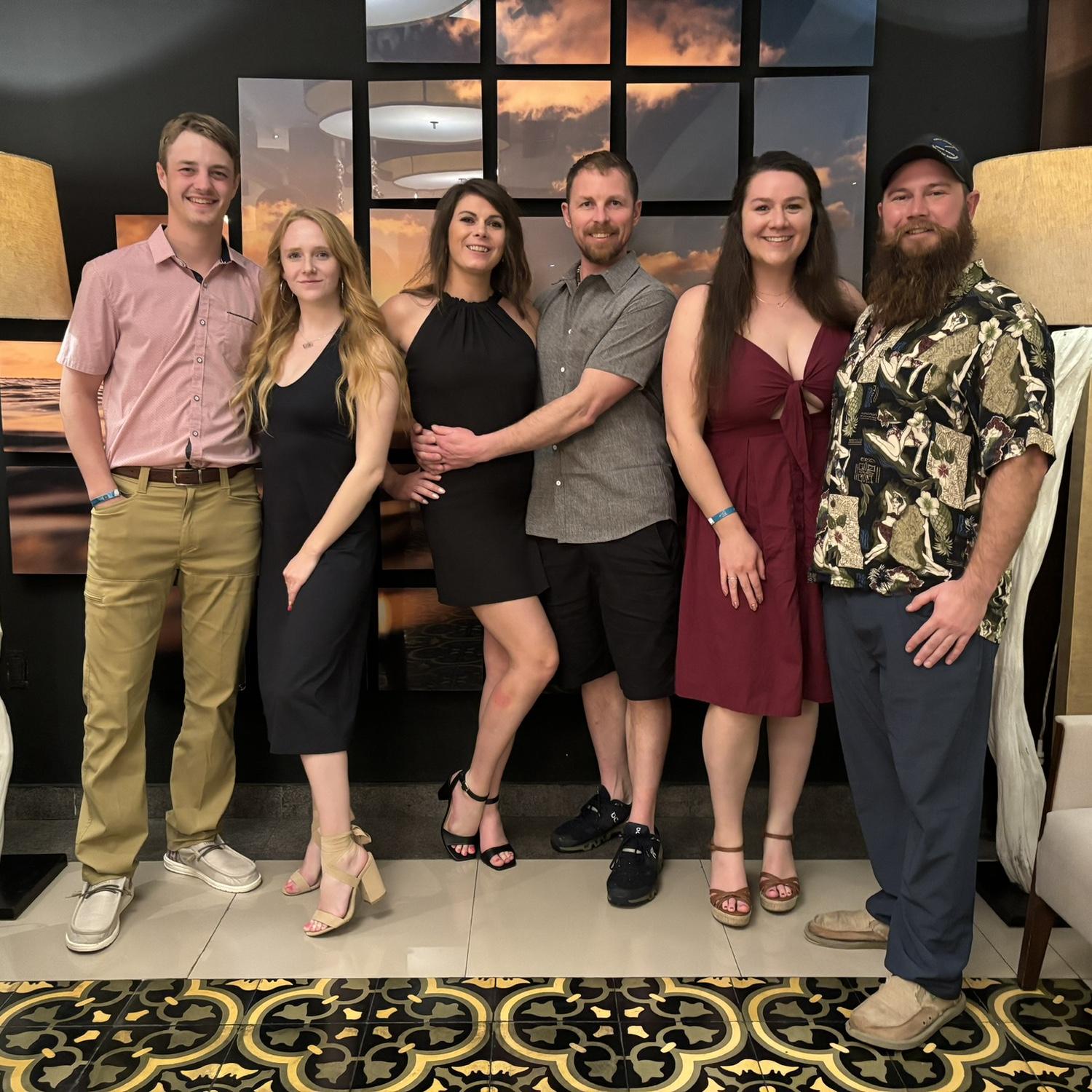 Family dinner in Cancun (just a couple nights before he proposed!)