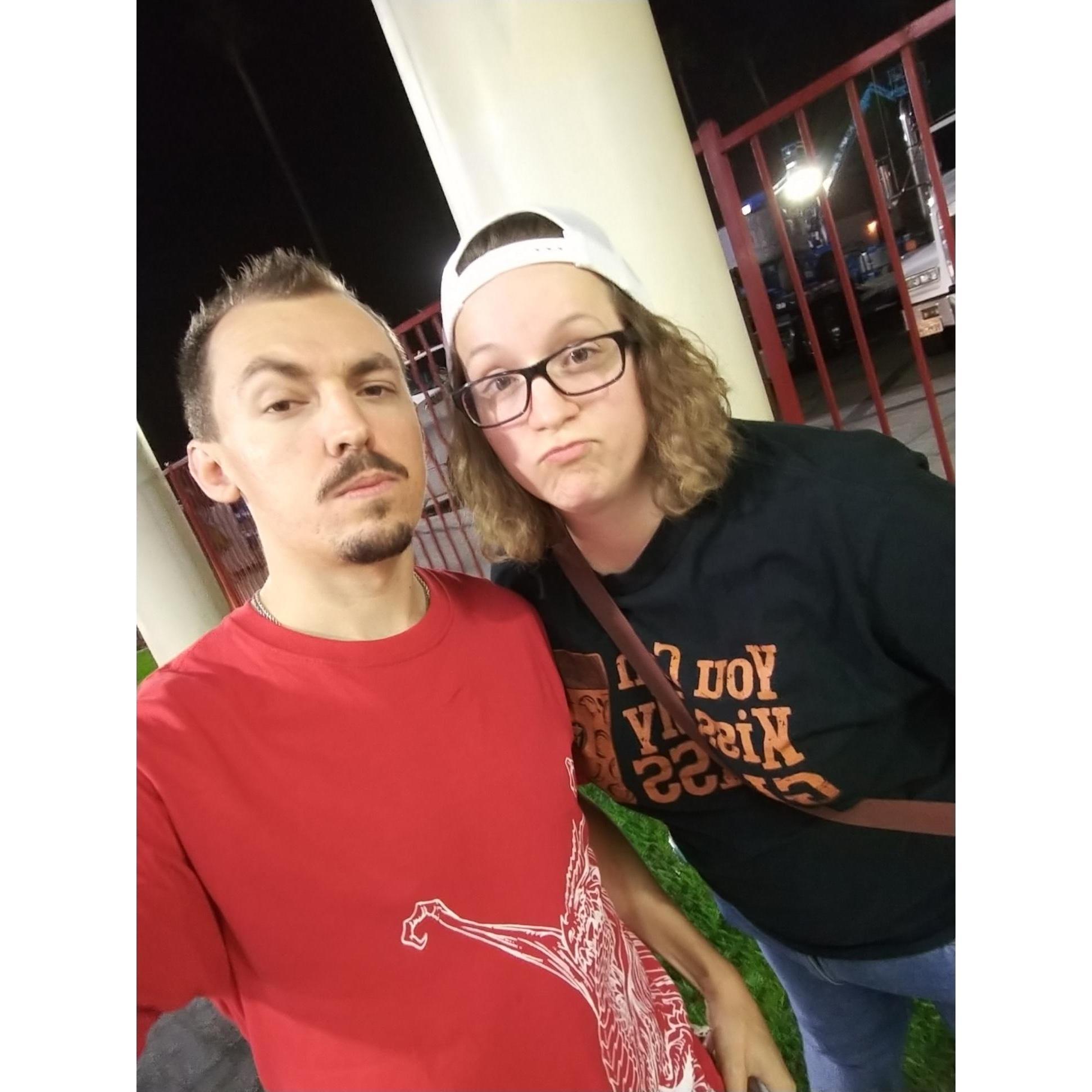Chris and Sariah try to look tough