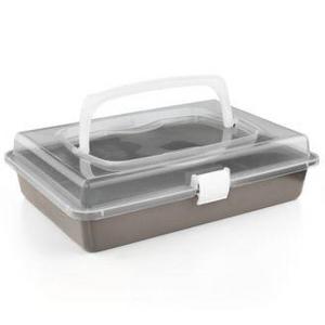 Martha Stewart Collection Nonstick 9" x 13" Cake Pan With Carrier, Created for Macy's