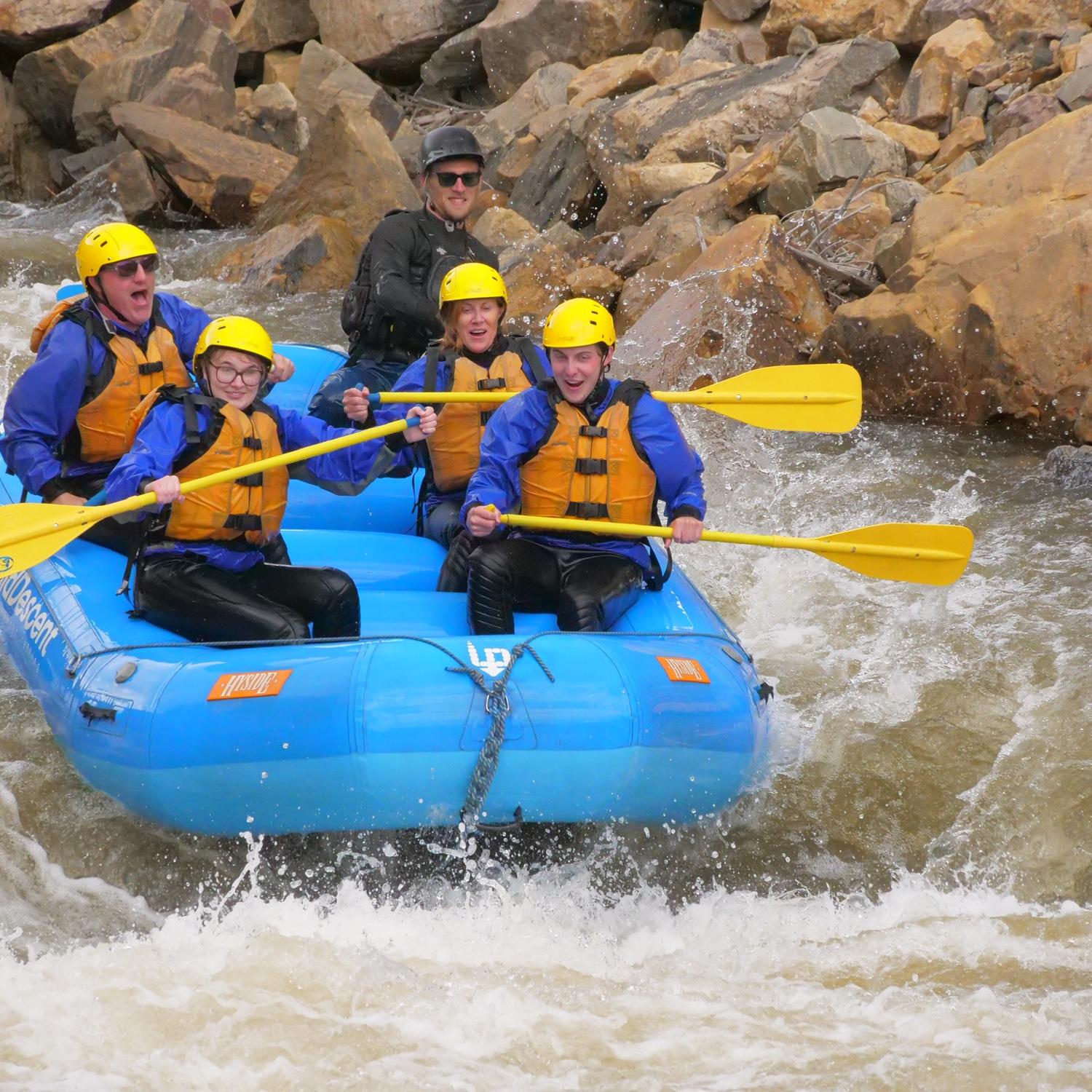 White water rafting in Idaho Springs, CO (May 2021).
