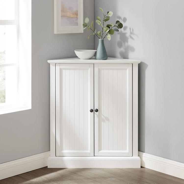 Crosley Furniture, Shoreline Stackable Corner Pantry | Zola