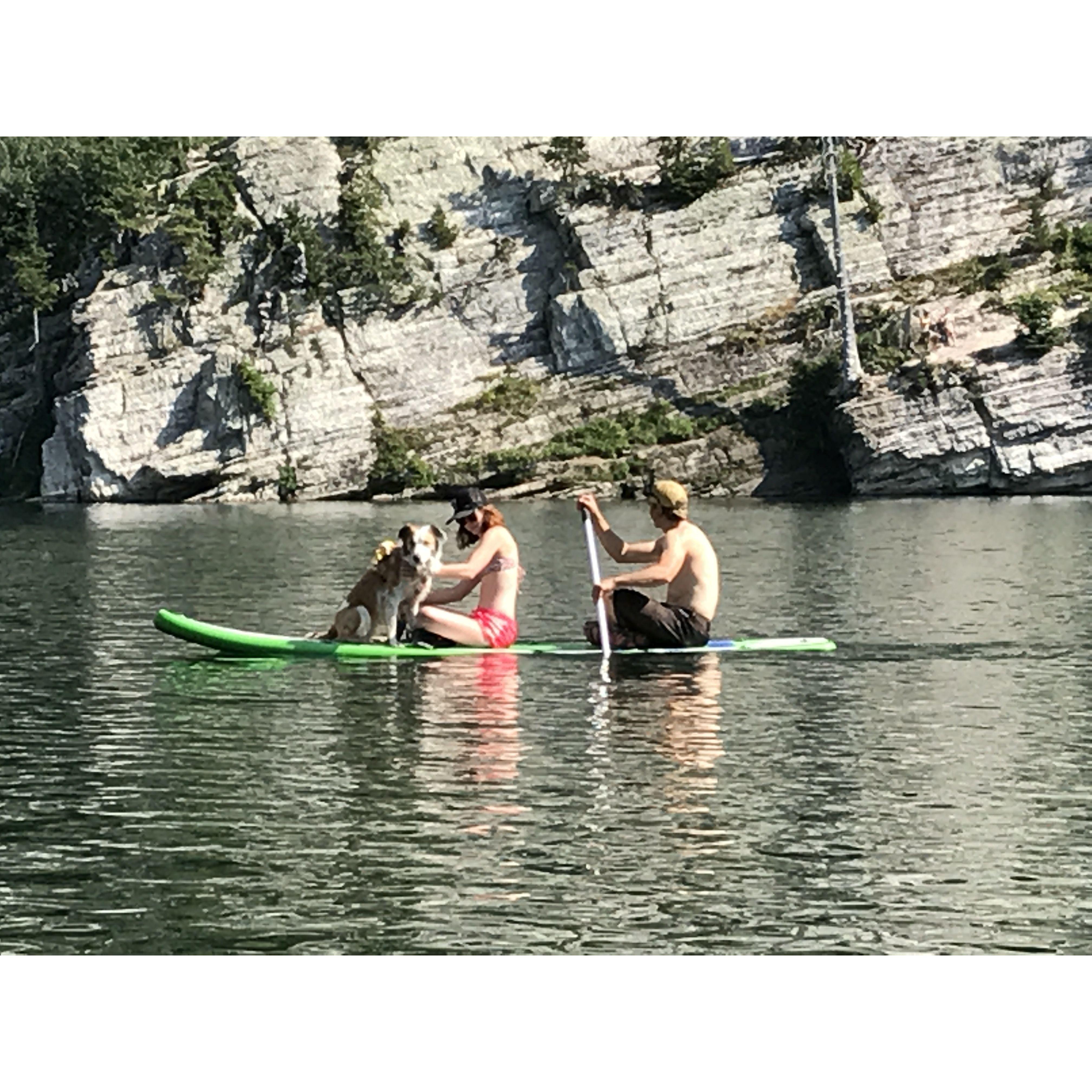 Granger's first try on the SUP