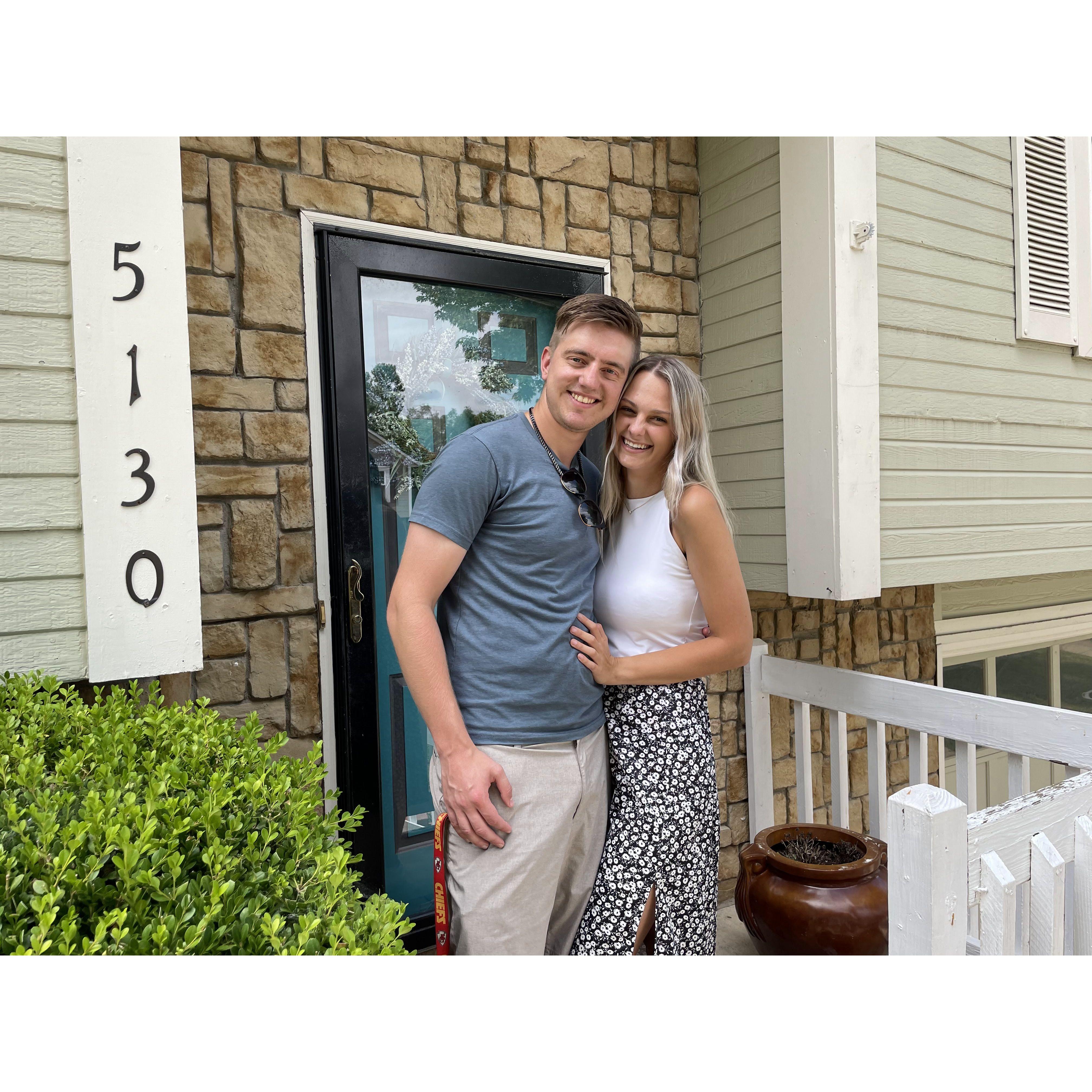 When we bought our first house together