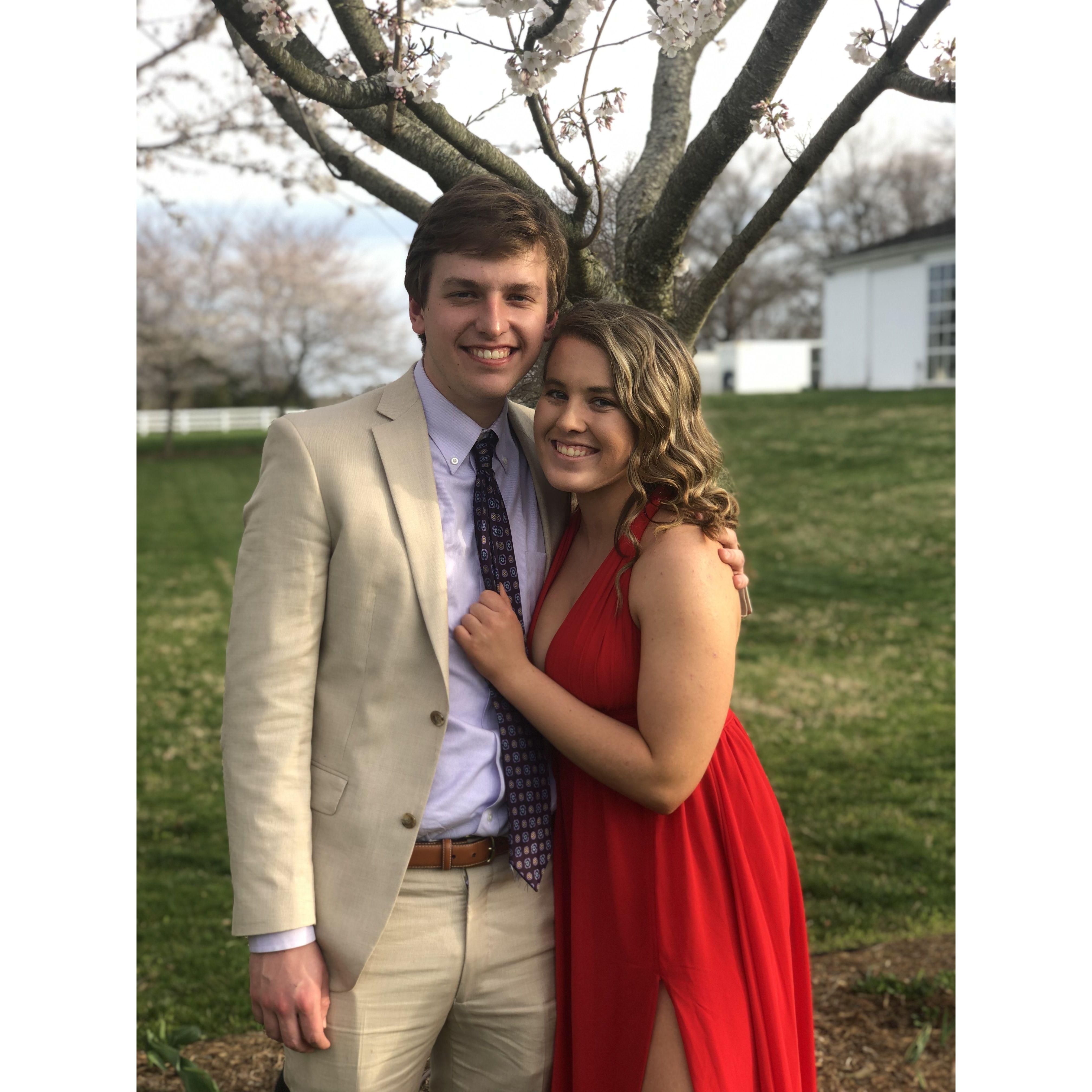 Our first big date night - Eli accompanied Helen to ADPi's Spring Formal in April 2019!