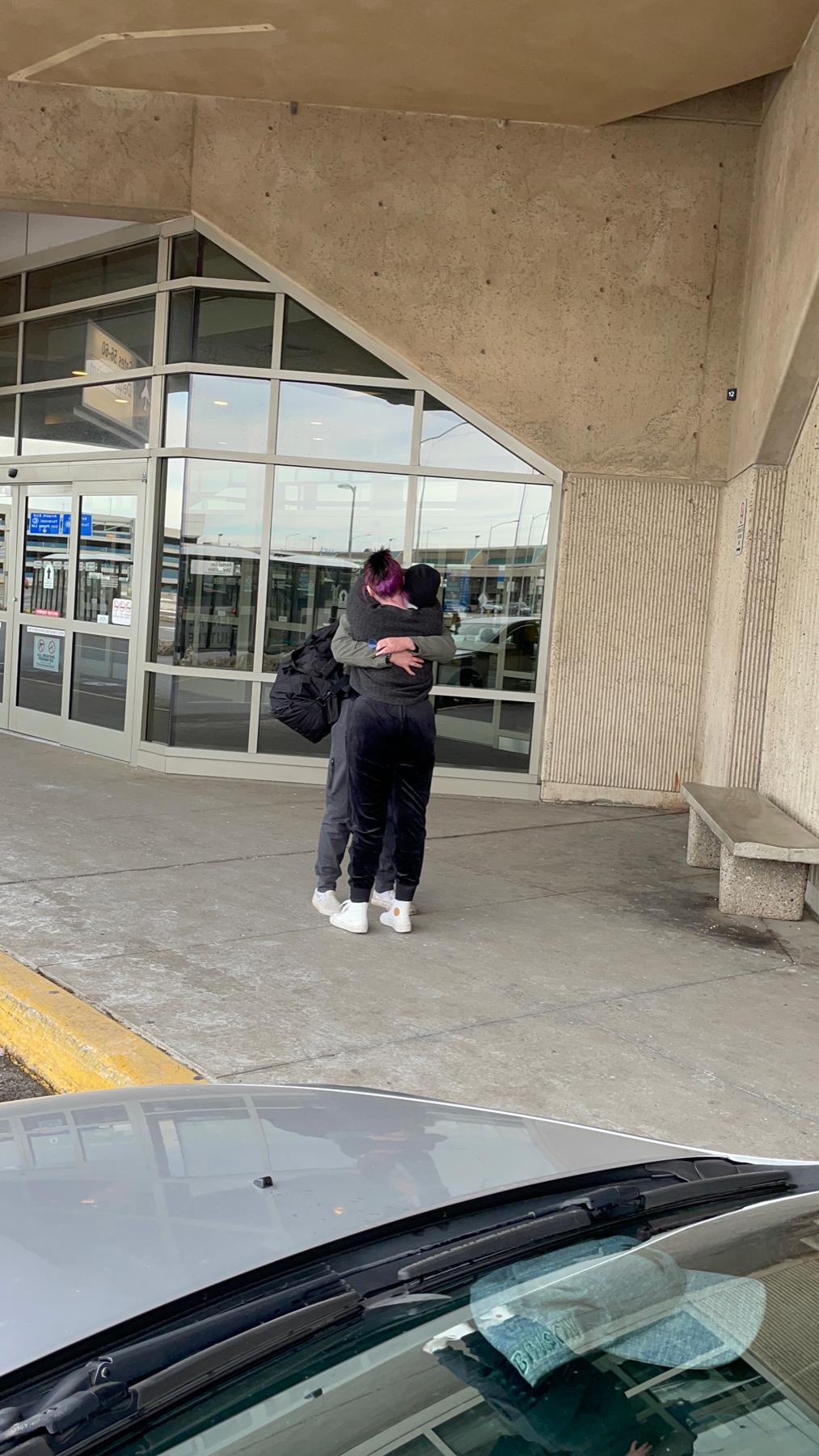 Our first time meeting after 4 months of being long distance